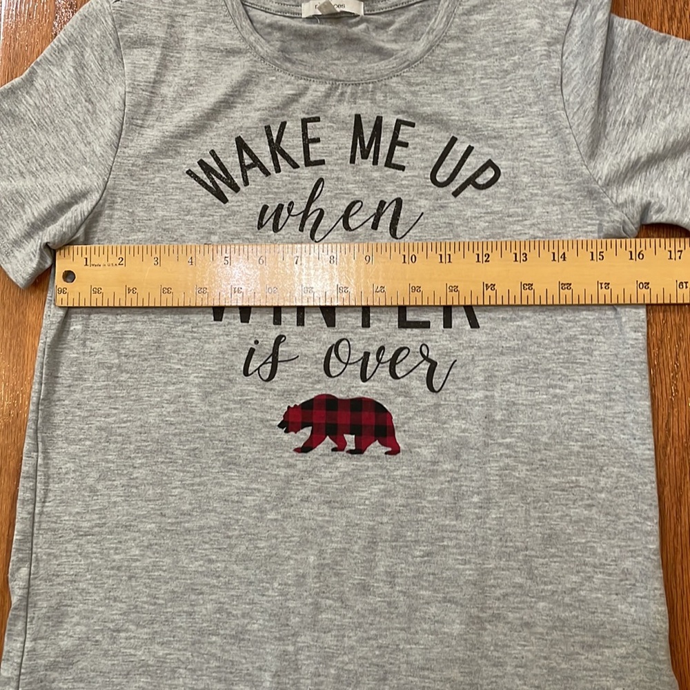 Maurices NWT Woman T Sleep Shirt Size XS Gray Short Sleeve - Picture 4 of 10